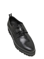 Thumbnail for your product : MSGM 35mm Rock Snow Leather Monk Shoes