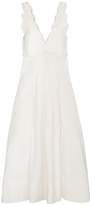 Isabel Marant Wilby Cotton Scalloped V-Neck Dress