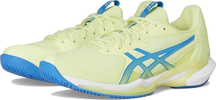 ASICS Women's Solution Speed FF 3 Tennis Shoe Women's Tennis Shoes Huddle Yellow/Blue Coast : 6 D - Medium, Synthetic