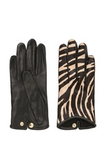 Thumbnail for your product : Printed Ponyskin Gloves