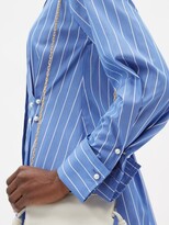 Thumbnail for your product : Palmer Harding Tenderness Pleated Striped-cotton Twill Shirt - Blue Stripe