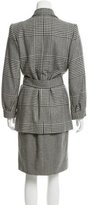 Thumbnail for your product : Saint Laurent Wool Houndstooth Skirt Suit