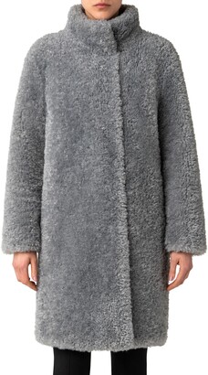Akris Punto Faux-Fur Shearling Coat