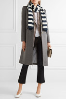 Thumbnail for your product : J.Crew Striped Ribbed Cashmere Scarf - Storm blue