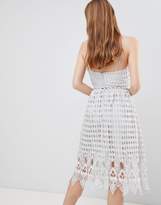 Thumbnail for your product : Glamorous Crochet Skater Midi Dress