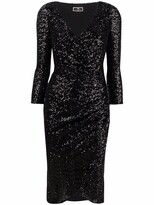 Thumbnail for your product : Elisabetta Franchi Sequin-Embellished Ruched Dress