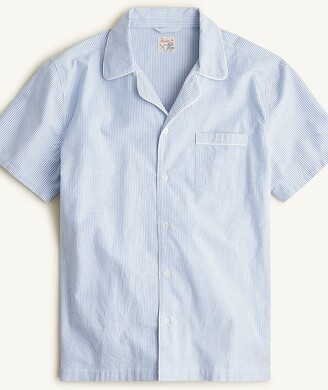 J.Crew Short-sleeve pajama shirt in Broken-in organic cotton oxford