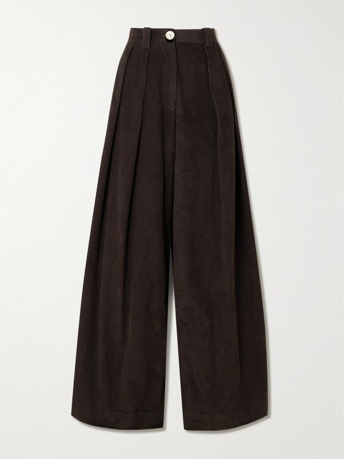 S.S. Daley - Eilidh Cotton-corduroy Wide-leg Pants - Brown