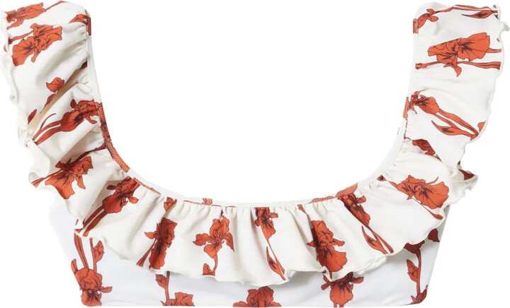 La DoubleJ Ruffled Bikini Top