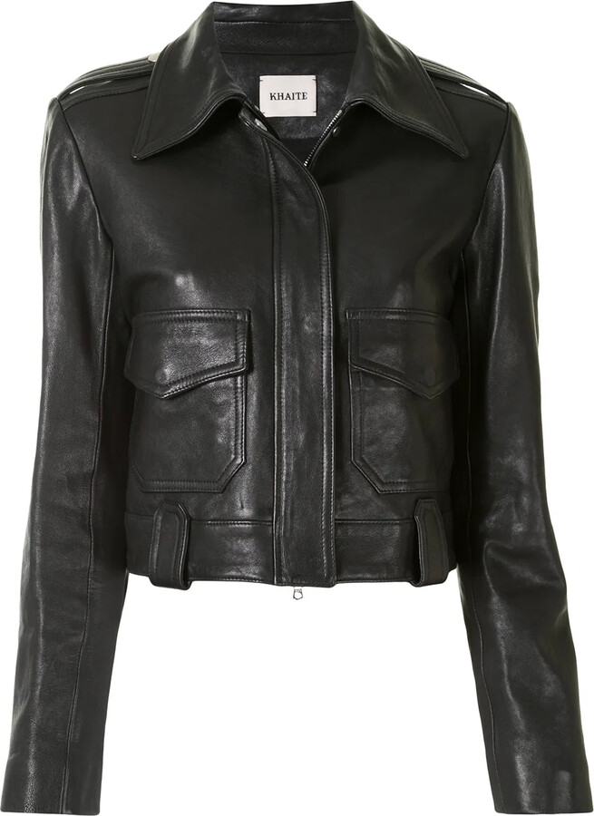 KHAITE The Cordelia leather jacket