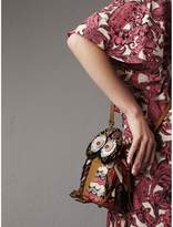Thumbnail for your product : Burberry The Owl - Calf Suede and Snakeskin Crossbody Bag, Orange