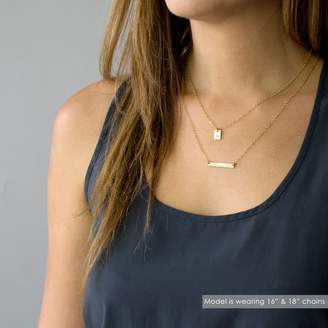 Etsy Gold Bar Necklace Tag Necklace, Layered Necklace Set Initial Necklace, Delicate Gold Necklace, Perso