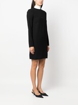 Thumbnail for your product : No.21 Scarf-Detail Two-Tone Minidress