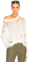 Thumbnail for your product : R 13 Shredded Side Slit Sweater