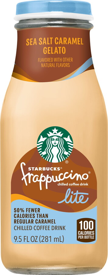 Starbucks Frappuccino Coffee Drink Lite Gelato Caramel 9.5 fl oz Bottle