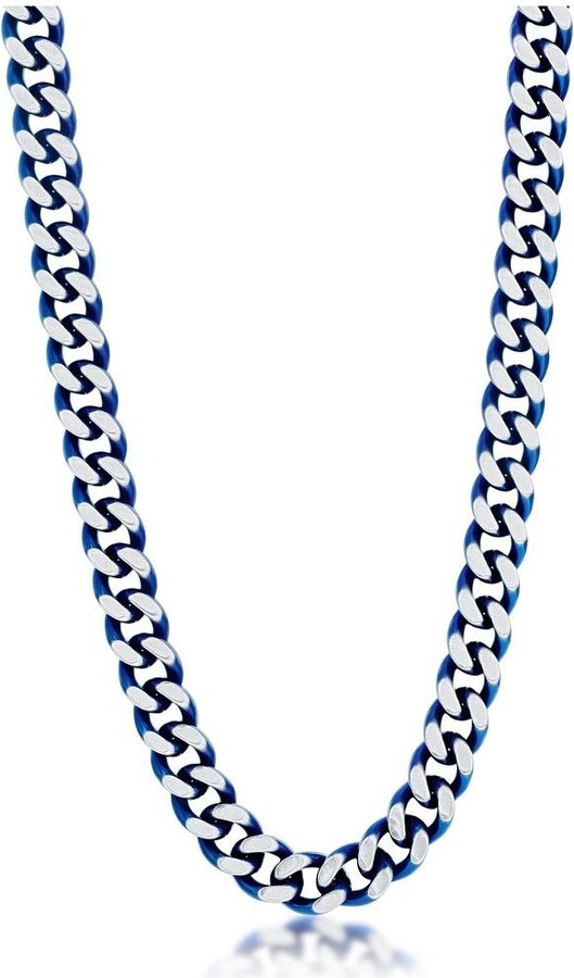 Metallo Stainless Steel Cuban Chain Necklace
