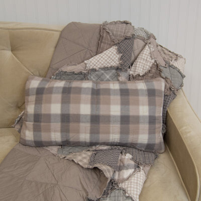 Donna Sharp Smoky Mountain Cotton Plaid Lumbar Pillow