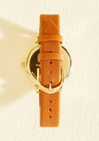 Thumbnail for your product : Time Floats By Watch in Tan & Gold - Midi