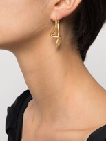 Thumbnail for your product : Missoma Molten twisted hoop earrings