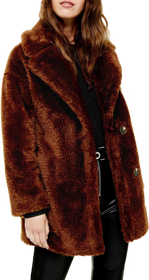 Topshop Faux Fur Coat - ShopStyle Clothes and Shoes