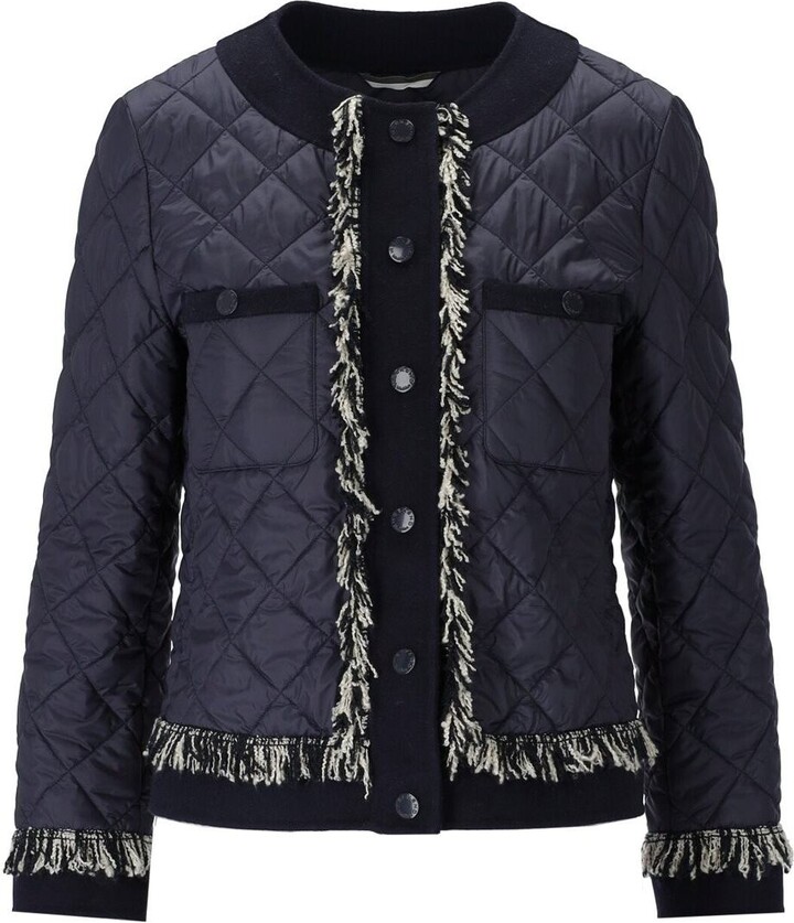 Weekend Max Mara Ferro Blue Quilted Jacket - ShopStyle