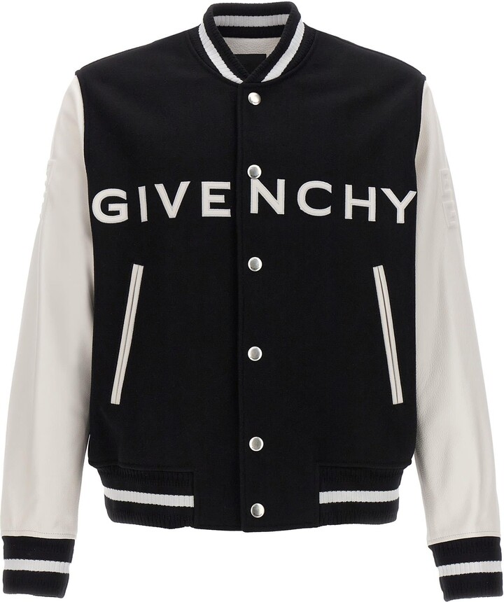 Givenchy Logo Bomber Jacket - ShopStyle Wool Coats