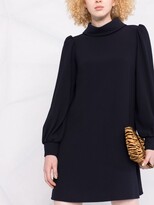 Thumbnail for your product : P.A.R.O.S.H. Mock-Neck Long-Sleeve Shift Dress