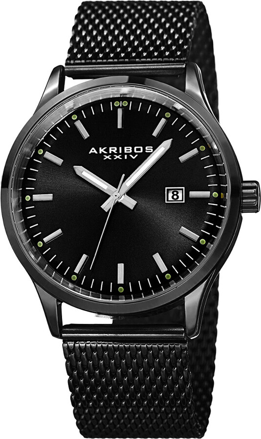 Akribos XXIV Men's Stainless Steel Watch