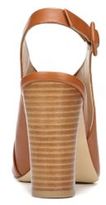 Thumbnail for your product : Diane von Furstenberg Carini Leather Block Heel Slingback Sandals