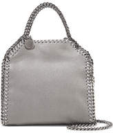 Stella McCartney - The Falabella Tiny Faux Brushed-leather Shoulder Bag - Gray