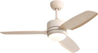 George Oliver 46 Inch Ceiling Fan With Lights 3 Abs Blades, 6-Speed Dc Motor Remote Control For Living Room
