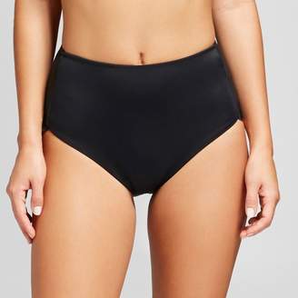 Vanilla Beach Women's Scallop Cheeky High Waist Bikini Bottom
