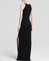 Thumbnail for your product : Shoshanna Midnight Gown - Irina High Neck Fringe