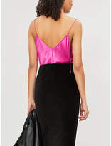 Thumbnail for your product : Paige Ladies Magenta Pink Cicely V-Neck Silk-Satin Top