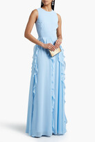 Thumbnail for your product : Mikael Aghal Ruffled chiffon gown