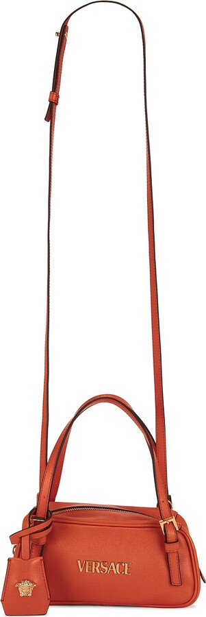 VERSACE Mini Shoulder Bag in Papaya-versace Gold in Orange