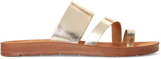 Steve Madden Gold Dany Metallic Slide Sandals