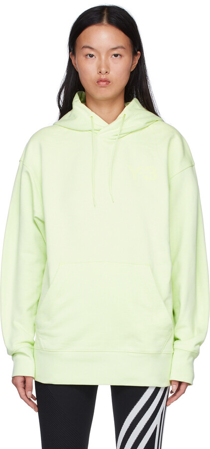 white and lime green hoodie