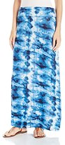 Thumbnail for your product : OneWorld Women's Elastic Waist Knit Tie Dye Maxi Skirt