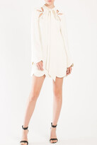 Thumbnail for your product : ZUHAIR MURAD Cut Out Scalloped Borders Cady Tunic