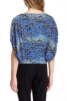 Thumbnail for your product : Alberto Makali Shirred Graphic Blouse