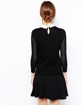 Thumbnail for your product : Ted Baker Sweater with Embellished Collar