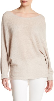 Joie Anissa Ribbed Knit Hi-Lo Hem Cashmere Sweater