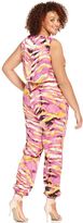 Thumbnail for your product : Modamix Plus Size Sleeveless Printed Jumpsuit