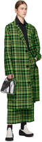 Thumbnail for your product : S.R. STUDIO. LA. CA. Green Check Suit Trousers