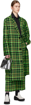 S.R. STUDIO. LA. CA. Green Check Suit Trousers