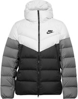 nike hooded quilted shell down coat