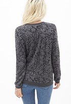 Thumbnail for your product : Forever 21 FOREVER 21+ Textured Rose Sweatshirt