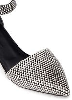 Thumbnail for your product : Nobrand Ankle strap geometic leather flats