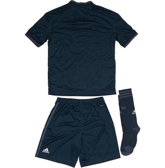 adidas Junior Boys RMCF Real Madrid Away Mini Kit Tech Onix/Bold Onix/White